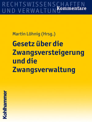cover image of Gesetz über die Zwangsversteigerung und die Zwangsverwaltung